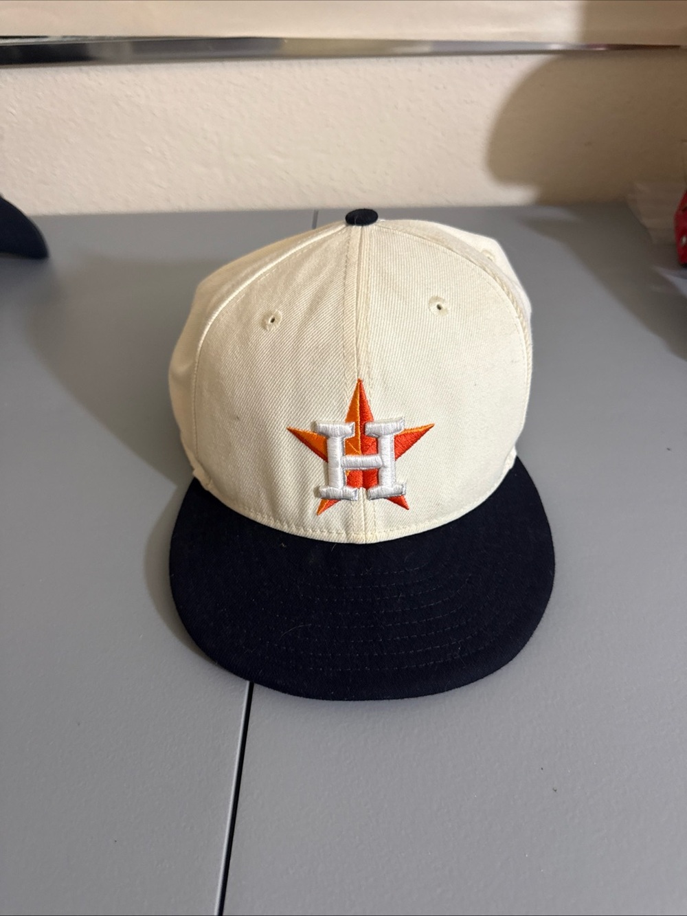 New Era 59FIFTY Exclusive Houston Astros Chrome Collection Fitted Hat Cap 7 1/2